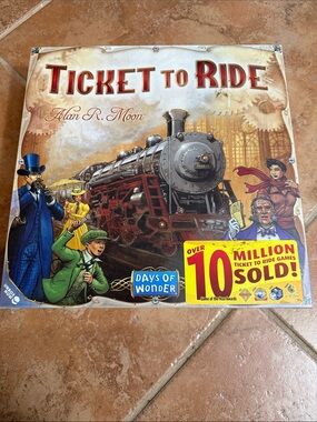 Ticket to Ride Board Game by - Classic Train Adventure (Red, Brown, Black)